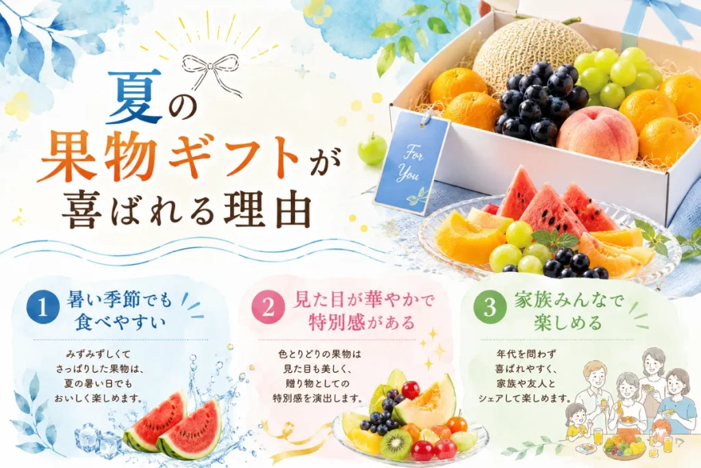夏の果物ギフトが喜ばれる理由