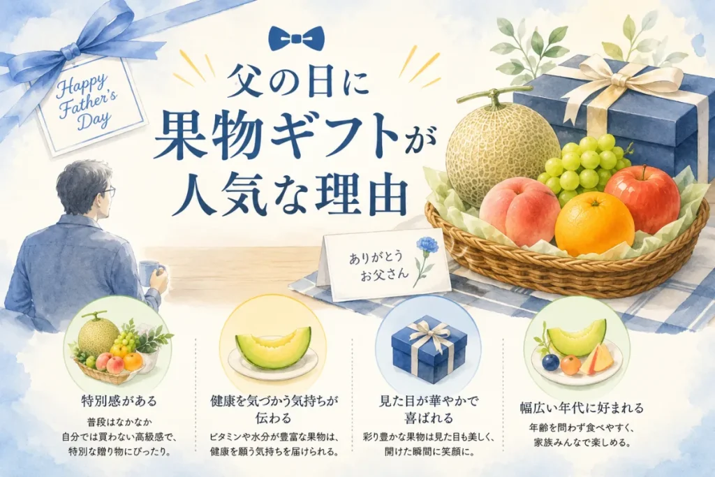 父の日に果物ギフトが人気な理由
