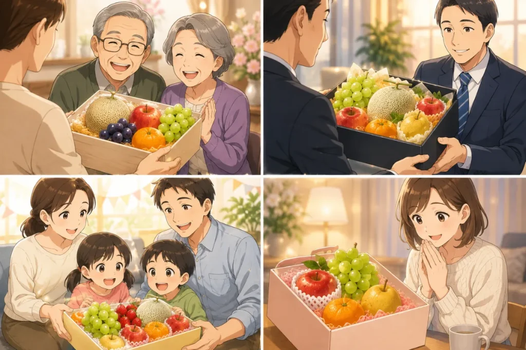 贈る相手別のお歳暮フルーツおすすめ