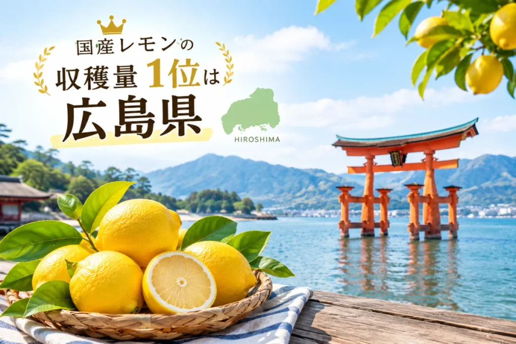 国産レモンの収穫量1位は広島県