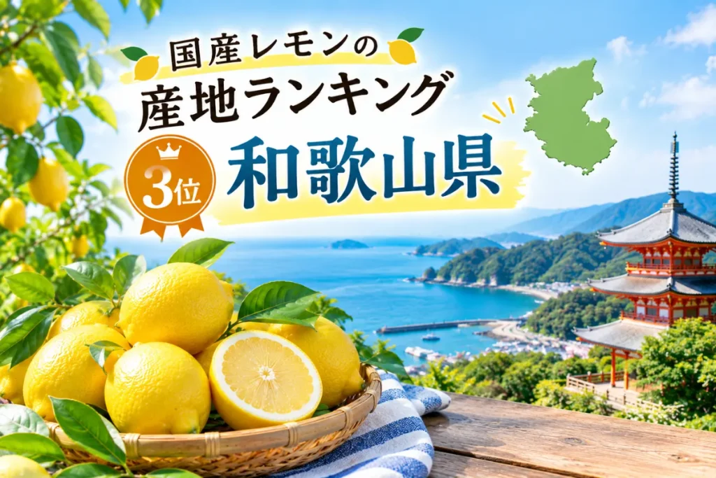 国産レモンの産地ランキング3位は和歌山県